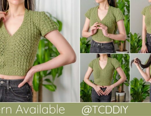 How to Crochet a Short Sleeve Top | Pattern & Tutorial DIY