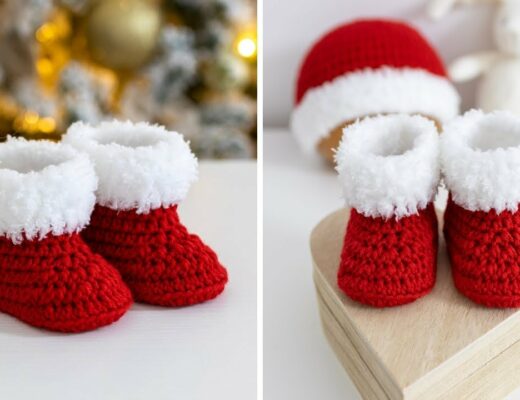 🤗 Keep Tiny Toes Toasty with these QUICK and EASY Crochet Booties for Baby! ❤️