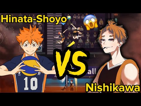 Hinata-Shoyo VS Nishikawa-Electric | Volleyball 3x3 | The Spike Volleyball Story | Mobile Game 2023