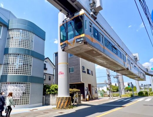 Like a Roller Coaster! Riding Japan's Scary Upside-Down Train | Shonan Monorail